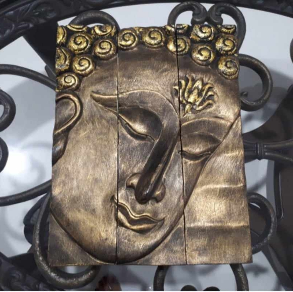 New Bhuda head wood wall hanging decoration